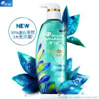 海飞丝无硅油洗发水650ml控油蓬松三大无添加植物香氛小绿瓶清香型