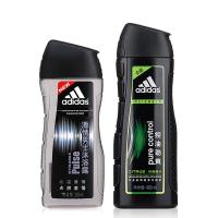 阿迪达斯洗发水沐浴套装（控油洗发水400ml+激情沐浴露250ml